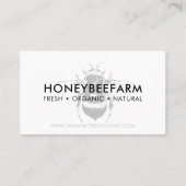 Schone, eenvoudige honing van bijen visitekaartje (Voorkant)