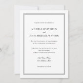 Schone eenvoudige klassevolle elegante minimalisti kaart (Voorkant)