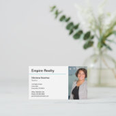 Schone, eenvoudige lijn Visitekaartje voor Realtor (Staand voorkant)