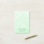 Schone Eenvoudige Minimale Mint Groen Post-it® Notes (Op bureau)