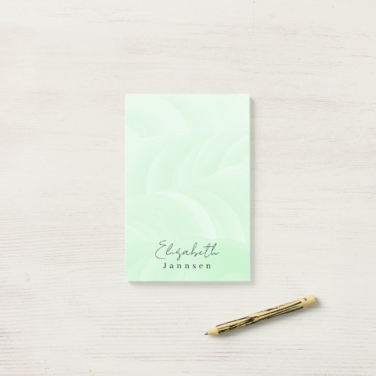 Schone Eenvoudige Minimale Mint Groen Post-it® Notes (Op bureau)