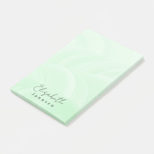 Schone Eenvoudige Minimale Mint Groen Post-it® Notes (Schuin)