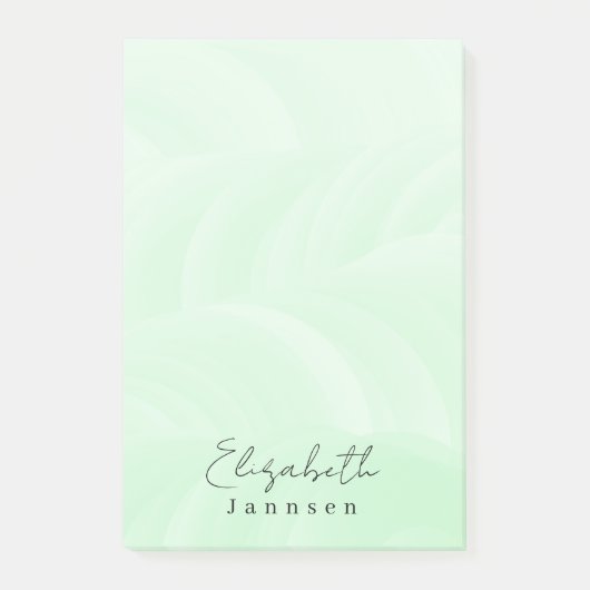 Schone Eenvoudige Minimale Mint Groen Post-it® Notes (Voorkant)