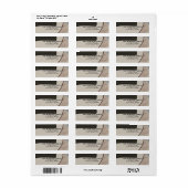 Schone eenvoudige, moderne minimalistische etiket (Full Sheet)