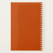 Schone Eenvoudige Terracotta Persoonlijke Wekelijk Planner (Achterkant)