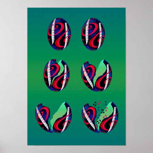 Schone eieren broeden muziek! poster (Voorkant)