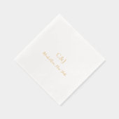 Schone elegante bruiloft folie servetten (Rechts)