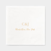 Schone elegante bruiloft folie servetten (Voorkant)