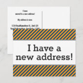 Schone, elegante en respectabele nieuwe-Home-Brief Aankondigingskaart (Voorkant / Achterkant)