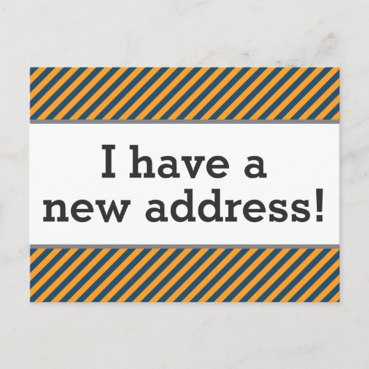 Schone, elegante en respectabele nieuwe-Home-Brief Aankondigingskaart (Voorkant)