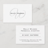 Schone en elegante persoonlijke vormgeving visitekaartje (Voorkant / Achterkant)