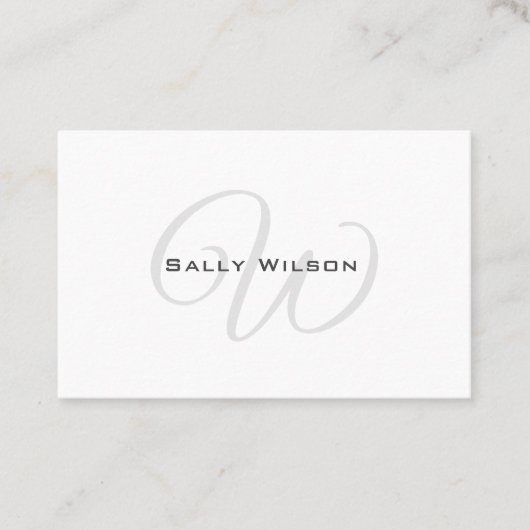 Schone en elegante persoonlijke vormgeving visitekaartje (Voorkant)