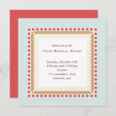 Schone en legante uitnodiging (Voorkant / Achterkant)