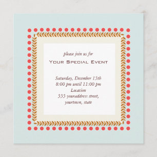 Schone en legante uitnodiging