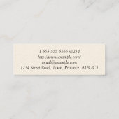 Schone en low-key barrister op het Visitekaartje v (Achterkant)