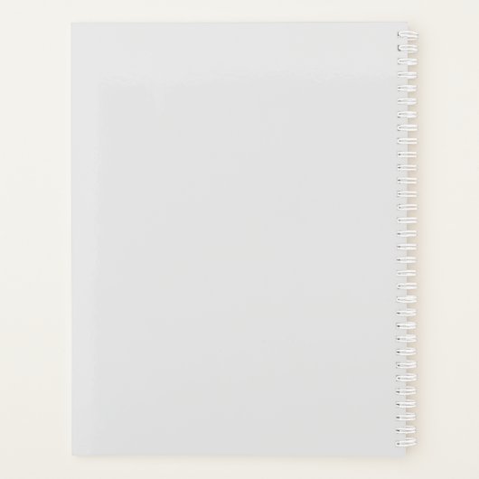 Schone en minimale advocatenplank planner (Achterkant)
