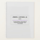 Schone en minimale advocatenplank planner (Voorkant)