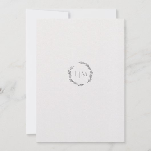 Schone en minimale tekening met eenvoudige Botanis Kaart (Achterkant)