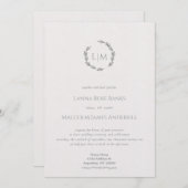 Schone en minimale tekening met eenvoudige Botanis Kaart (Voorkant / Achterkant)