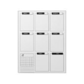 Schone en minimale wekelijkse plankadapter notitieblok (Linkerzijde)