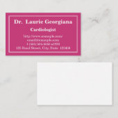 Schone en moderne cardioloog Visitekaartje (Voorkant / Achterkant)