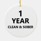 Schone en nuchtere, op maat gesneden kerst voor ve keramisch ornament (Achterkant)