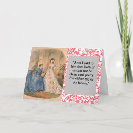 "Schone en " Snarky Wenskaart Bedankkaart