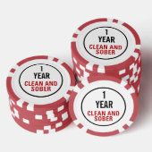 Schone en Sober Milestone Poker Chips (Opstapeling)