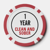 Schone en Sober Milestone Poker Chips (Achterkant)