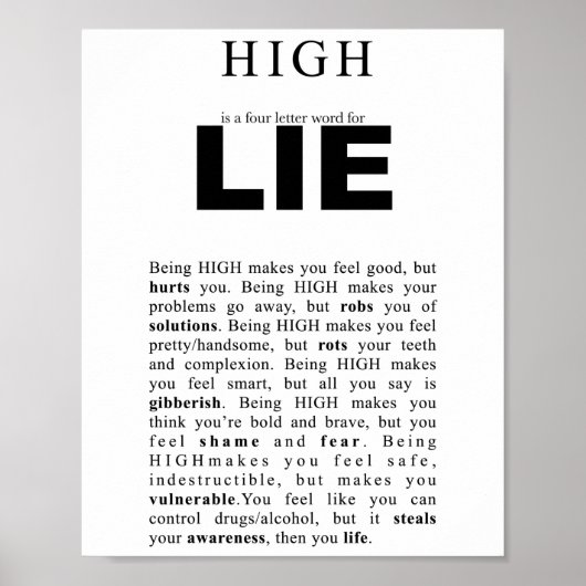 Schone en Sober poster (Voorkant)