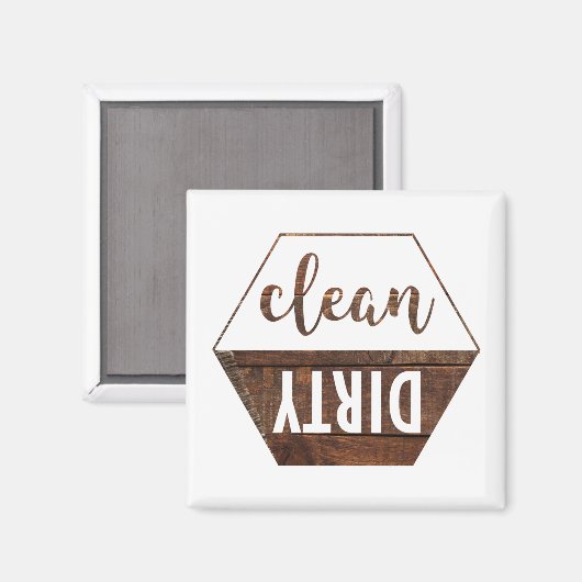 Schone en vuile afwasmachine magneet (Voorkant / Achterkant)