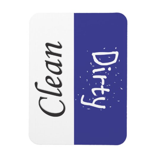 Schone en vuile afwasmagneet magneet (Verticaal)