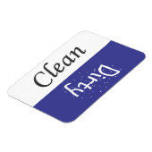 Schone en vuile afwasmagneet magneet (Linkerzijde)