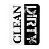 Schone en vuile vaatwasser magneet (Verticaal)