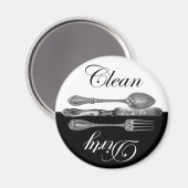 Schone en vuile wasmachine Magnet (Voorkant / Achterkant)