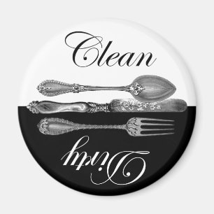 Schone en vuile wasmachine Magnet