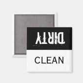 Schone en vuile wasmachine Magnet (Voorkant / Achterkant)