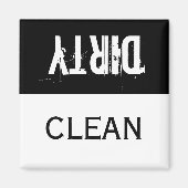 Schone en vuile wasmachine Magnet (Voorkant)