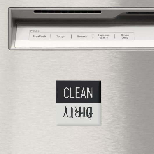 Schone en vuile wasmachine Magnet (Insitu (Vaatwasser))