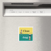 Schone en vuile wasmachine Magnet (Insitu (Vaatwasser))