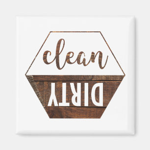 Schone en vuile wasmachine Magnet