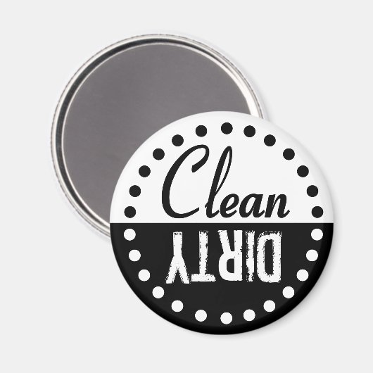 Schone en vuile wasmachine Magnet (Voorkant / Achterkant)