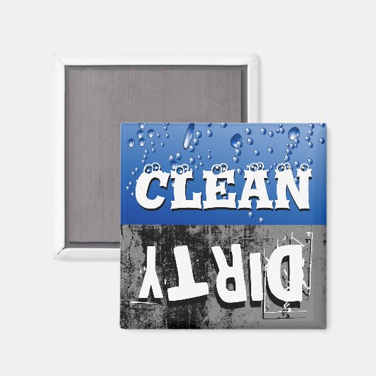 Schone en vuile wasmachine Magnet (Voorkant / Achterkant)