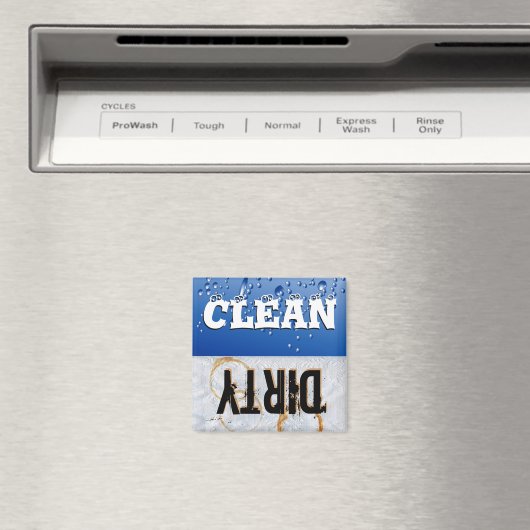 Schone en vuile wasmachine Magnet (Insitu (Vaatwasser))