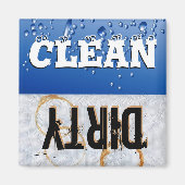 Schone en vuile wasmachine Magnet (Voorkant)