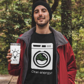 Schone energie - Batterijen in wasmachine T-shirt