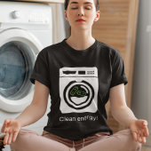 Schone energie - Batterijen in wasmachine T-shirt