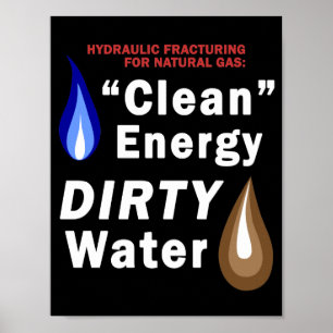 "Schone energie", DIRTY Water - Poster