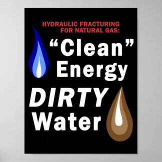 "Schone energie", DIRTY Water - Poster