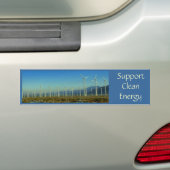 Schone energie ondersteunen bumpersticker (Op auto)